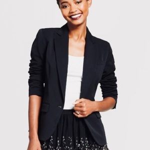 Black cotton blazer